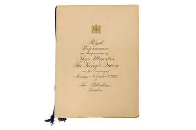 Lot 113 - The Crazy Gang & Others.- Royal Variety Performance, 1947