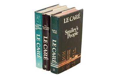 Lot 180 - Le Carre. [The Karla Trilogy],  each with clipped signature, 1974, 1977, 1979