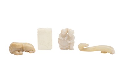 Lot 54 - FOUR CHINESE JADE CARVINGS