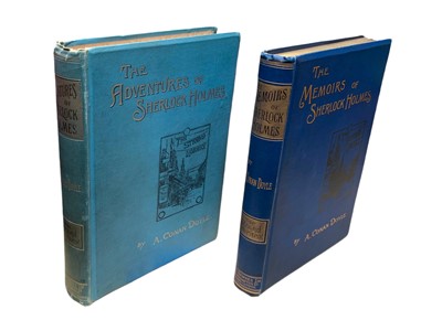 Lot 128 - Doyle. Adventures and Memoirs of Sherlock Holmes 2 vol. first ed. 1892-94