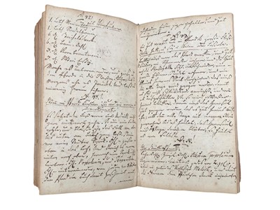 Lot 9 - c. 18th. - Manuscript notebook in German