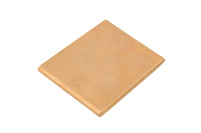 Lot 5 - A George V 9 carat gold cigarette case, Birmingham 1925 by William Neale and Son