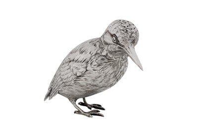 Lot 173 - An early 20th century German silver novelty pepper pot, Hanau by Neresheimer, import marks for London 1912 by Berthold Muller