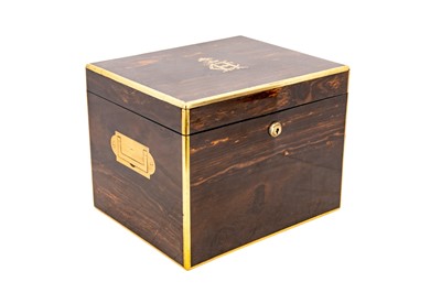 Lot 468 - A Victorian Coromandel cigar humidor