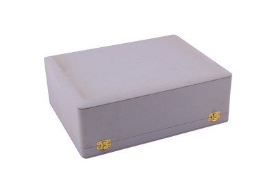 Lot 75 - A cased very large mid-20th century French 950 standard silver gilt cigarette or cigar box, Paris circa 1940 by Puiforcat