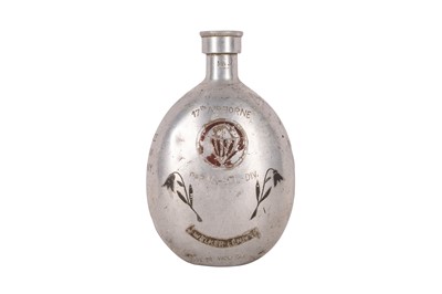 Lot 19 - A WWII-PERIOD PRISONER OF WAR TRENCH ART CANTEEN
