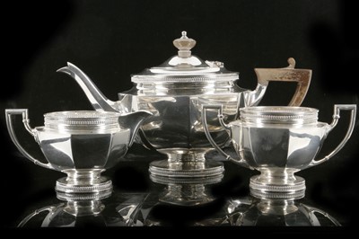 Lot 356 - A fine antique George V Sterling Silver three...