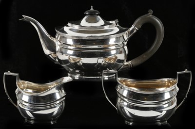 Lot 357 - A fine antique George V Sterling Silver three...