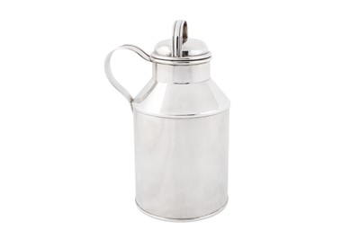 Lot 408 - A late 20th century American novelty sterling silver cocktail shaker jug, New York circa 1980 by Tiffany and Co