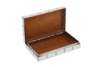 Lot 71 - A late 20th century Italian sterling silver and micro mosaic silver cigarette box, Florence circa 1980, by Fiorenzo Guerrazzi (est. 1954) for Bulgari