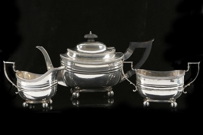 Lot 358 - A fine antique Edwardian Sterling Silver three...