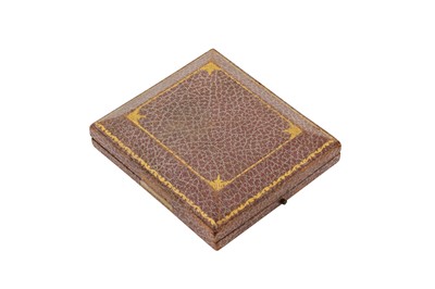 Lot 2 - A cased George V 9 carat gold cigarette case, London 1933 by Asprey and Co