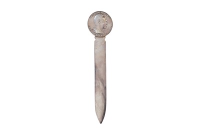 Lot 431 - A Christofle silver-plated letter opener, France