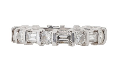 Lot 93 - A FULL DIAMOND ETERNITY RING
