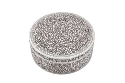Lot 69 - An early 20th century Thai (Siamese) silver box, probably Bangkok circa 1920