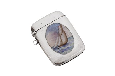 Lot 111 - A Victorian sterling silver vesta case, Birmingham 1899 by Rolason Brothers