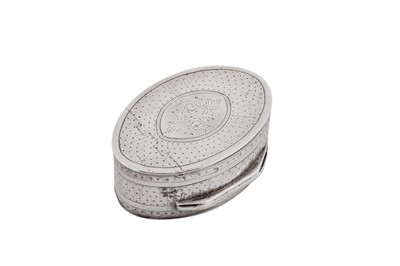 Lot 36 - A George III sterling silver nutmeg grater, London 1792 by Thomas Phipps and Edward Robinson