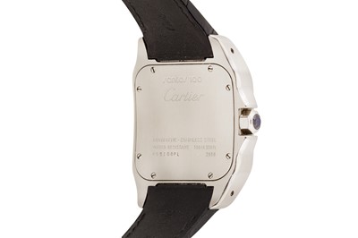 Lot 200 - A MEN'S CARTIER SANTOS 100 XL WRISTWATCH