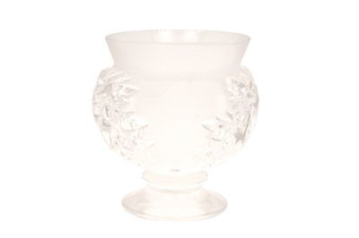 Lot 341 - A LALIQUE ST CLOUD PATTERN GLASS VASE