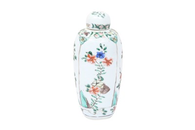 Lot 3 - A CHINESE FAMILLE-VERTE JAR AND COVER