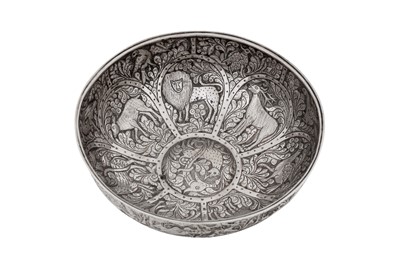 Lot 326 - A mid-19th century Georgian (Russian) 84 zolotnik silver bowl, Tbilisi 1861, maker’s mark probably გ ს (GS, untraced)