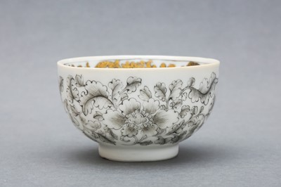 Lot 49 - A RARE CHINESE EN-GRISAILLE 'IGNATIUS OF LOYOLA' CUP AND SAUCER