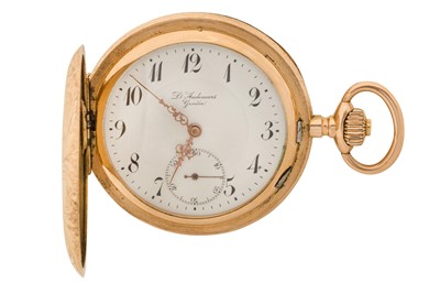 Lot 277 - LOUIS AUDEMARS - AN EQUESTRIAN-THEMED FULL HUNTER POCKET WATCH