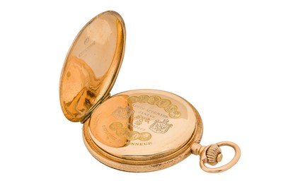 Lot 277 - LOUIS AUDEMARS - AN EQUESTRIAN-THEMED FULL HUNTER POCKET WATCH