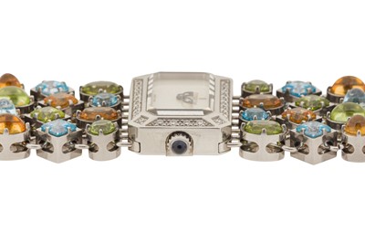 Lot 248 - A LADY'S CORUM 'POTPOURRI' BRACELET WATCH