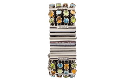 Lot 248 - A LADY'S CORUM 'POTPOURRI' BRACELET WATCH