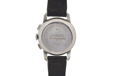 Lot 218 - A MEN'S RICHARD CHRONOGRAPH WRISTWATCH
