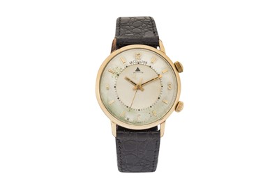Lot 219 - A MEN'S LeCOULTRE MEMOVOX ALARM WRISTWATCH