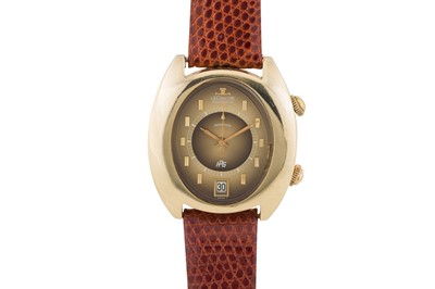 Lot 215 - A MEN'S LeCOULTRE MASTER MEMOVOX ALARM WRISTWATCH