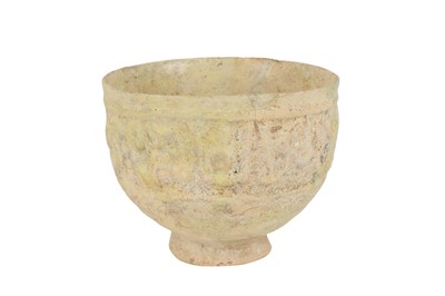 Lot 42 - WHITE GLAZED KASHAN OR NISHAPUR BOWL