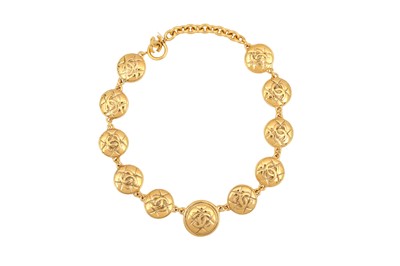 Lot 329 - Chanel CC Matalase Medalion Necklace