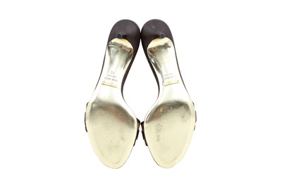 Lot 63 - Dolce & Gabbana Brown Leopard Kitten Heeled Mule - Size 40