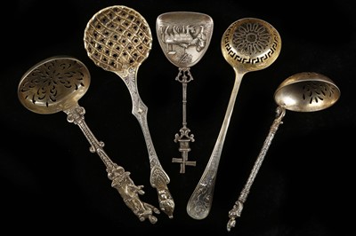 Lot 266 - Four fine antique Victorian Solid Sterling...