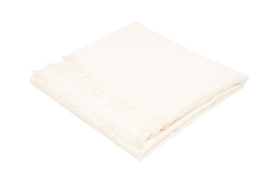 Lot 313 - Hermes Ivoire H Large Cashmere Stole