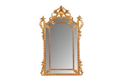 Lot 224 - A 20TH CENTURY GILTWOOD AND GESSO LOUIS XVI STYLE MIRROR