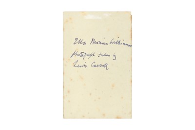 Lot 1 - Lewis Carroll [Charles Lutwidge Dodgson] (1832-1898)