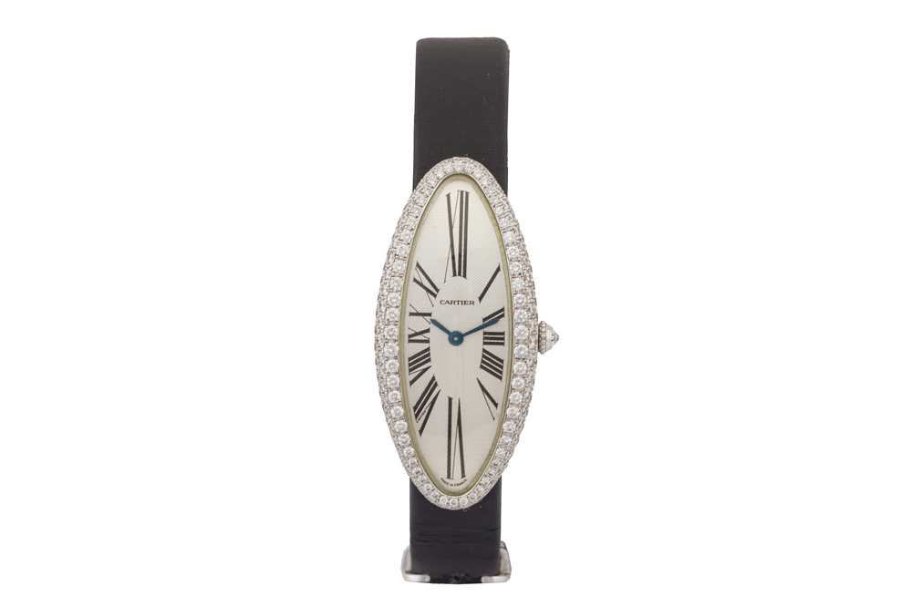 106 - Lady's Cartier 'Baignoire Allongée' Dress Watch
