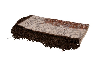 Lot 297 - Loro Piana Brown Cashmere Scarf Print Blanket Throw