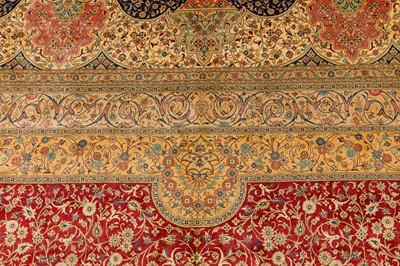 Lot 91 - AN EXTREMELY FINE SILK QUM CARPET, CENTRAL PERSIA