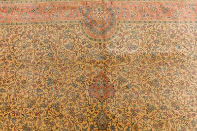 Lot 102 - AN EXTREMELY FINE SILK QUM CARPET, CENTRAL PERSIA