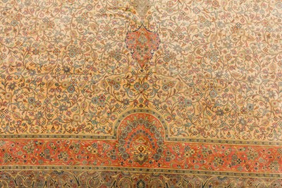 Lot 102 - AN EXTREMELY FINE SILK QUM CARPET, CENTRAL PERSIA