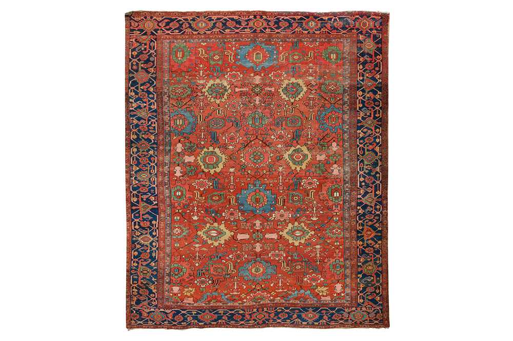 95 - AN ANTIQUE HERIZ CARPET, NORTH-WEST PERSIA