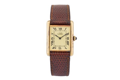 Lot 93 - Unisex Must De Cartier Tank Wristwatch