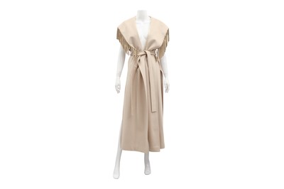 Lot 261 - De Nicola x Loro Piana Beige Wool Long Gilet