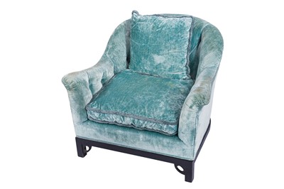 Lot 379 - A CONTEMPORARY ARMCHAIR