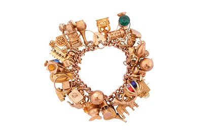 Lot 46 - A CHARM BRACELET